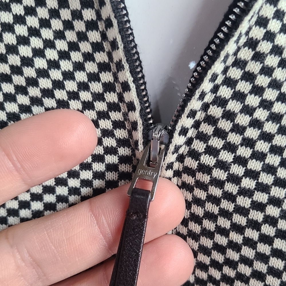 Gentry Portofino Checkered Jacket Size Medium - Picture 6 of 9